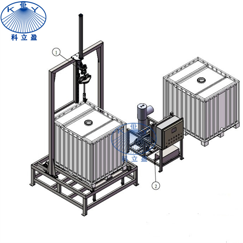 Automatic IBC totes cleaner